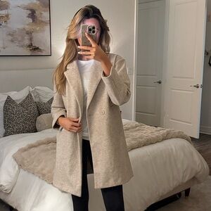 Pull&Bear Cream Trench Coat